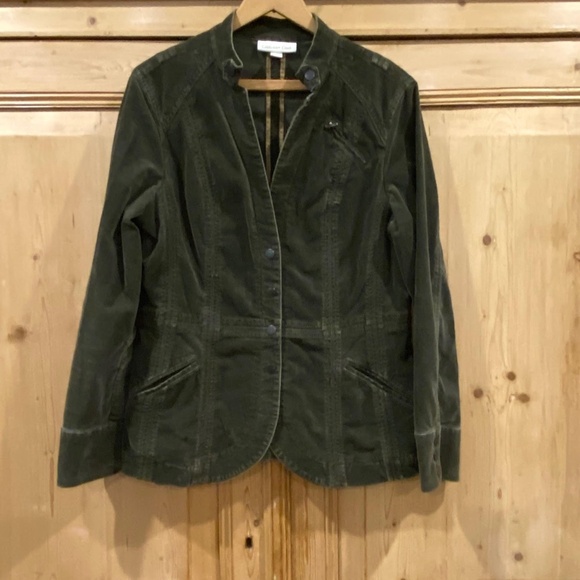 Coldwater Creek Jackets & Blazers - Coldwater Creek Women's Green Corduroy Jacket Size 12
